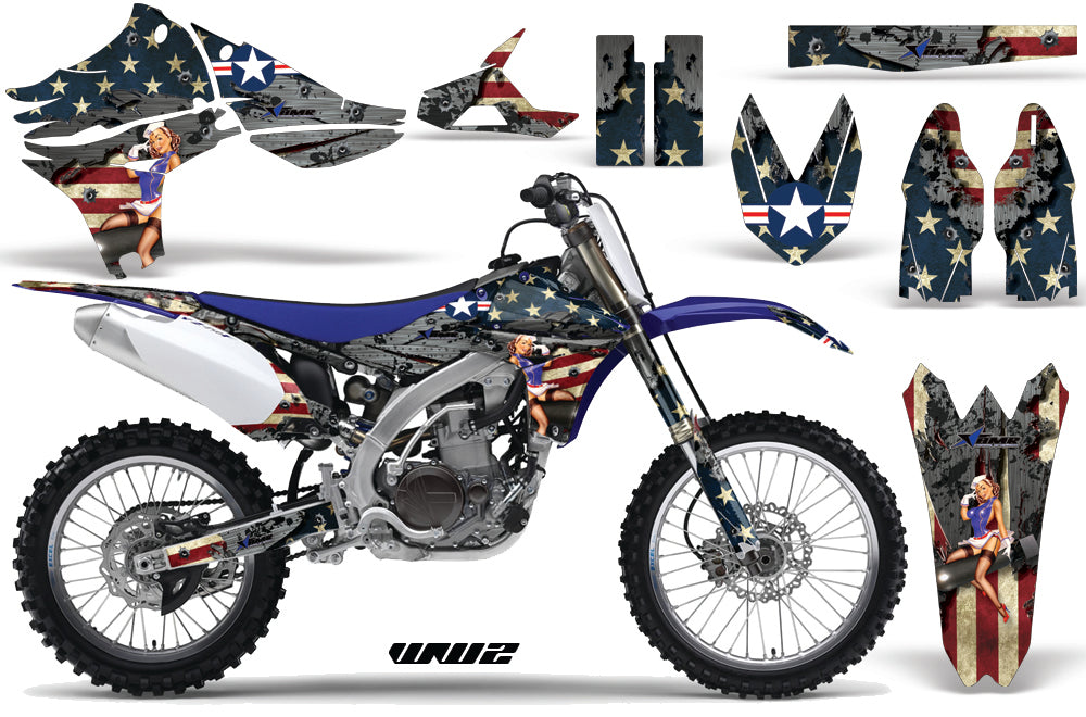 Dirt Bike Graphics Kit Decal Sticker Wrap For Yamaha YZ450F 2010-2013 WW2 BOMBER-atv motorcycle utv parts accessories gear helmets jackets gloves pantsAll Terrain Depot
