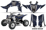 ATV Graphics Kit Quad Decal Sticker Wrap For Yamaha YFZ450RSE 2014-2016 WIDOW BLACK BLUE