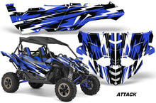 Load image into Gallery viewer, UTV Decal Graphic Kit Side By Side Wrap For Yamaha YXZ 1000R 2015-2018 ATTACK BLUE-atv motorcycle utv parts accessories gear helmets jackets gloves pantsAll Terrain Depot