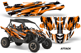 UTV Decal Graphic Kit Side By Side Wrap For Yamaha YXZ 1000R 2015-2018 ATTACK ORANGE-atv motorcycle utv parts accessories gear helmets jackets gloves pantsAll Terrain Depot