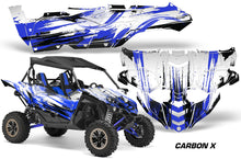 Load image into Gallery viewer, UTV Decal Graphic Kit Side By Side Wrap For Yamaha YXZ 1000R 2015-2018 CARBONX BLUE-atv motorcycle utv parts accessories gear helmets jackets gloves pantsAll Terrain Depot