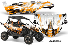 Load image into Gallery viewer, UTV Decal Graphic Kit Side By Side Wrap For Yamaha YXZ 1000R 2015-2018 CARBONX ORANGE-atv motorcycle utv parts accessories gear helmets jackets gloves pantsAll Terrain Depot