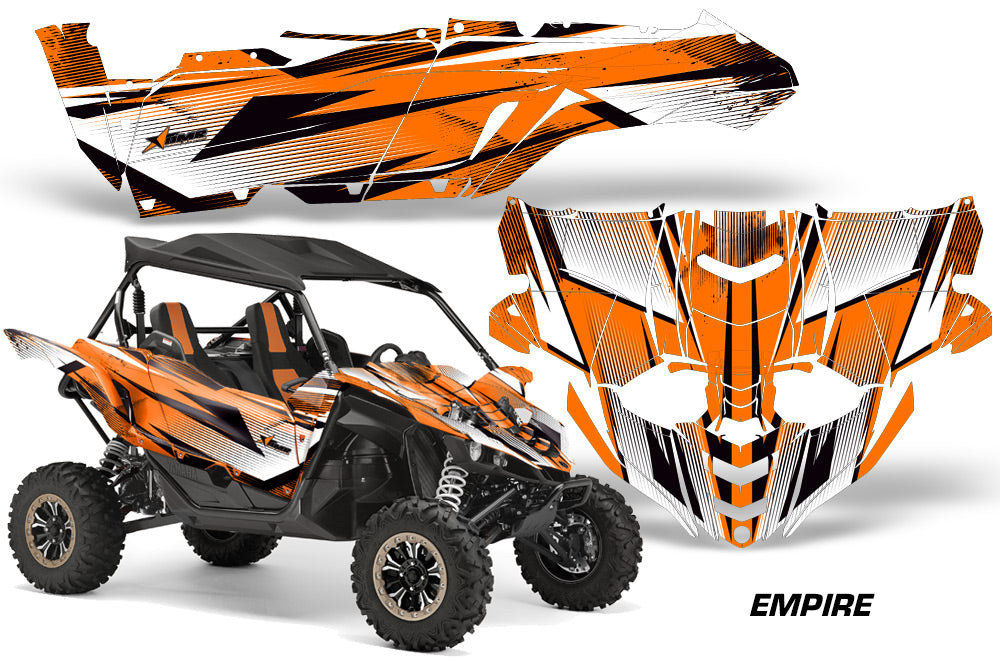UTV Decal Graphic Kit Side By Side Wrap For Yamaha YXZ 1000R 2015-2018 EMPIRE ORANGE-atv motorcycle utv parts accessories gear helmets jackets gloves pantsAll Terrain Depot