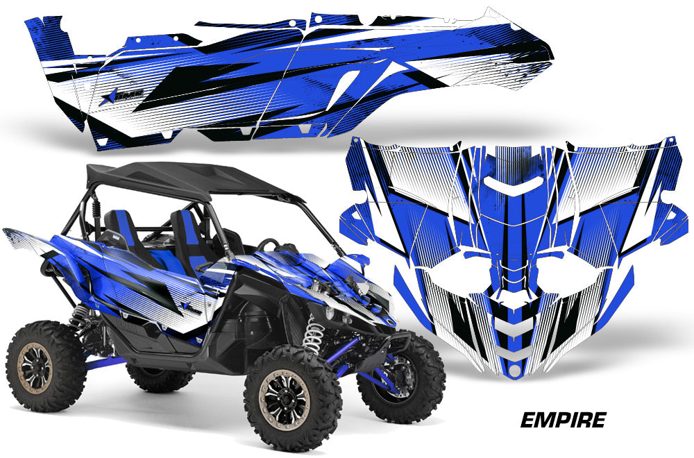 UTV Decal Graphic Kit Side By Side Wrap For Yamaha YXZ 1000R 2015-2018 EMPIRE BLUE-atv motorcycle utv parts accessories gear helmets jackets gloves pantsAll Terrain Depot