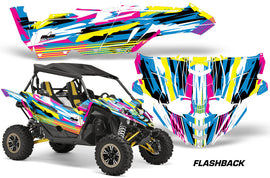 UTV Decal Graphic Kit Side By Side Wrap For Yamaha YXZ 1000R 2015-2018 FLASHBACK-atv motorcycle utv parts accessories gear helmets jackets gloves pantsAll Terrain Depot