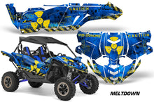 Load image into Gallery viewer, UTV Decal Graphic Kit Side By Side Wrap For Yamaha YXZ 1000R 2015-2018 MELTDOWN YELLOW BLUE-atv motorcycle utv parts accessories gear helmets jackets gloves pantsAll Terrain Depot