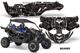 UTV Decal Graphic Kit Side By Side Wrap For Yamaha YXZ 1000R 2015-2018 REAPER BLACK-atv motorcycle utv parts accessories gear helmets jackets gloves pantsAll Terrain Depot
