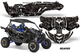 UTV Decal Graphic Kit Side By Side Wrap For Yamaha YXZ 1000R 2015-2018 REAPER BLACK