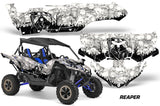 UTV Decal Graphic Kit Side By Side Wrap For Yamaha YXZ 1000R 2015-2018 REAPER WHITE