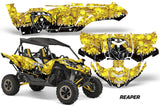 UTV Decal Graphic Kit Side By Side Wrap For Yamaha YXZ 1000R 2015-2018 REAPER YELLOW