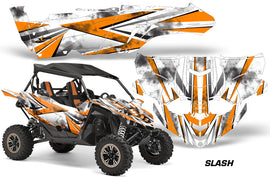 UTV Decal Graphic Kit Side By Side Wrap For Yamaha YXZ 1000R 2015-2018 SLASH ORANGE-atv motorcycle utv parts accessories gear helmets jackets gloves pantsAll Terrain Depot