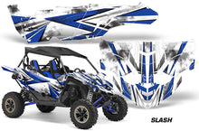 Load image into Gallery viewer, UTV Decal Graphic Kit Side By Side Wrap For Yamaha YXZ 1000R 2015-2018 SLASH BLUE-atv motorcycle utv parts accessories gear helmets jackets gloves pantsAll Terrain Depot