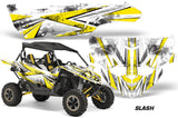 UTV Decal Graphic Kit Side By Side Wrap For Yamaha YXZ 1000R 2015-2018 SLASH YELLOW