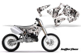 Dirt Bike Graphics Kit Decal Wrap for Yamaha YZ125 YZ250 2002-2014 BUTTERFLIES BLACK WHITE