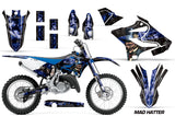 Dirt Bike Decal Graphic Kit MX Wrap For Yamaha YZ125 YZ250 2015-2018 HATTER BLUE BLACK