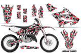 Dirt Bike Decal Graphic Kit MX Wrap For Yamaha YZ125 YZ250 2015-2018 URBAN CAMO RED