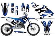 Load image into Gallery viewer, Dirt Bike Decal Graphic Kit MX Wrap For Yamaha YZ125 YZ250 2015-2018 ATTACK BLUE-atv motorcycle utv parts accessories gear helmets jackets gloves pantsAll Terrain Depot