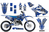 Graphics Kit Decal Sticker Wrap + # Plates For Yamaha YZ125 YZ250 2015-2018 DEADEN BLUE
