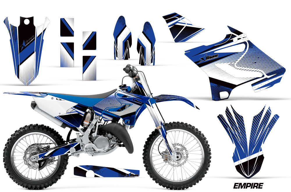 Dirt Bike Decal Graphic Kit MX Wrap For Yamaha YZ125 YZ250 2015-2018 EMPIRE BLUE-atv motorcycle utv parts accessories gear helmets jackets gloves pantsAll Terrain Depot