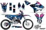 Graphics Kit Decal Sticker Wrap + # Plates For Yamaha YZ125 YZ250 2015-2018 FRENZY BLUE
