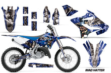 Load image into Gallery viewer, Dirt Bike Decal Graphic Kit MX Wrap For Yamaha YZ125 YZ250 2015-2018 HATTER SILVER BLUE-atv motorcycle utv parts accessories gear helmets jackets gloves pantsAll Terrain Depot