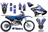 Graphics Kit Decal Sticker Wrap + # Plates For Yamaha YZ125 YZ250 2015-2018 REAPER BLUE