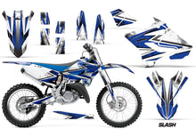 Load image into Gallery viewer, Dirt Bike Decal Graphic Kit MX Wrap For Yamaha YZ125 YZ250 2015-2018 SLASH BLUE-atv motorcycle utv parts accessories gear helmets jackets gloves pantsAll Terrain Depot