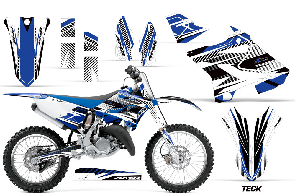 Dirt Bike Decal Graphic Kit MX Wrap For Yamaha YZ125 YZ250 2015-2018 TECK BLUE-atv motorcycle utv parts accessories gear helmets jackets gloves pantsAll Terrain Depot