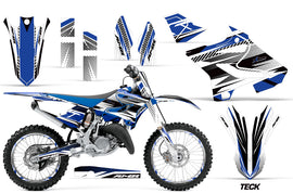 Graphics Kit Decal Sticker Wrap + # Plates For Yamaha YZ125 YZ250 2015-2018 TECK BLUE-atv motorcycle utv parts accessories gear helmets jackets gloves pantsAll Terrain Depot