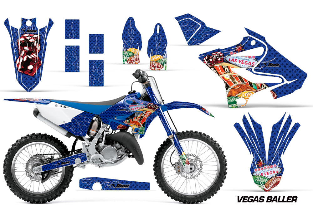 Dirt Bike Decal Graphic Kit MX Wrap For Yamaha YZ125 YZ250 2015-2018 VEGAS BLUE-atv motorcycle utv parts accessories gear helmets jackets gloves pantsAll Terrain Depot