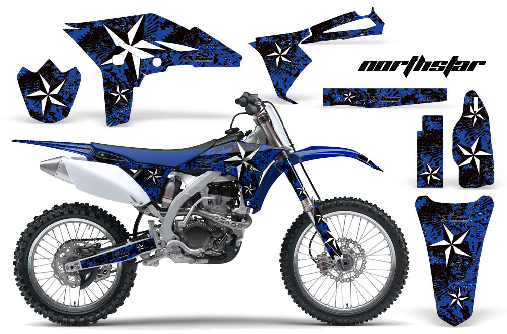Dirt Bike Graphics Kit Decal Wrap For Yamaha YZ250F YZ450F 2006-2009 NORTHSTAR BLACK-atv motorcycle utv parts accessories gear helmets jackets gloves pantsAll Terrain Depot
