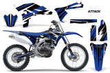 Dirt Bike Graphics Kit Decal Sticker Wrap For Yamaha YZ250F 2010-2013 ATTACK BLUE