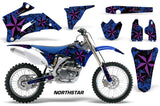 Dirt Bike Graphics Kit Decal Wrap For Yamaha YZ250F YZ450F 2006-2009 NORTHSTAR PURPLE BLUE