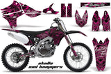 Dirt Bike Graphics Kit Decal Sticker Wrap For Yamaha YZ450F 2010-2013 HISH PINK