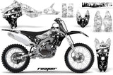 Dirt Bike Graphics Kit Decal Sticker Wrap For Yamaha YZ450F 2010-2013 REAPER WHITE