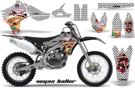 Dirt Bike Graphics Kit Decal Sticker Wrap For Yamaha YZ450F 2010-2013 VEGAS SILVER-atv motorcycle utv parts accessories gear helmets jackets gloves pantsAll Terrain Depot