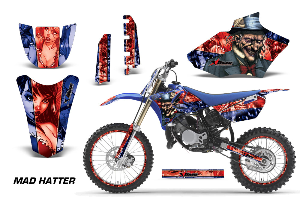 Graphics Kit Decal Sticker Wrap + # Plates For Yamaha YZ85 2002-2014 HATTER RED BLACK-atv motorcycle utv parts accessories gear helmets jackets gloves pantsAll Terrain Depot