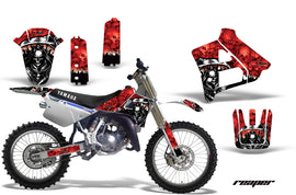 Dirt Bike Graphics Kit Decal Sticker Wrap For Yamaha YZ125 YZ250 1991-1992 REAPER RED-atv motorcycle utv parts accessories gear helmets jackets gloves pantsAll Terrain Depot