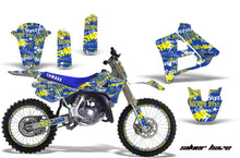 Load image into Gallery viewer, Graphics Kit Decal Sticker Wrap + # Plates For Yamaha YZ125 YZ250 1991-1992 SSSH YELLOW BLUE-atv motorcycle utv parts accessories gear helmets jackets gloves pantsAll Terrain Depot