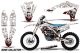Graphics Kit Decal Sticker Wrap + # Plates For Yamaha YZ450F 2018+ BONES WHITE