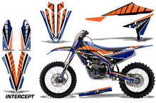 Load image into Gallery viewer, Graphics Kit Decal Sticker Wrap + # Plates For Yamaha YZ450F 2018+ INTERCEPT ORANGE BLUE-atv motorcycle utv parts accessories gear helmets jackets gloves pantsAll Terrain Depot