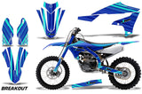 Dirt Bike Decal Graphics Kit MX Sticker Wrap For Yamaha YZ450F 2018+ BREAKOUT MINT BLUE