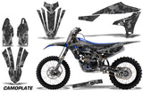 Graphics Kit Decal Sticker Wrap + # Plates For Yamaha YZ450F 2018+ CAMOPLATE BLACK