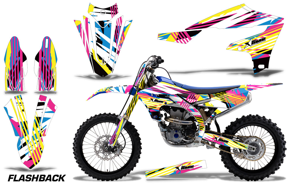 Graphics Kit Decal Sticker Wrap + # Plates For Yamaha YZ450F 2018+ FLASHBACK-atv motorcycle utv parts accessories gear helmets jackets gloves pantsAll Terrain Depot