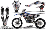 Graphics Kit Decal Sticker Wrap + # Plates For Yamaha YZ450F 2018+ WARHAWK BLACK