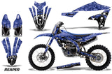 Graphics Kit Decal Sticker Wrap + # Plates For Yamaha YZ450F 2018+ REAPER BLUE