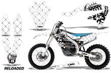 Load image into Gallery viewer, Graphics Kit Decal Sticker Wrap + # Plates For Yamaha YZ450F 2018+ RELOADED BLACK WHITE-atv motorcycle utv parts accessories gear helmets jackets gloves pantsAll Terrain Depot