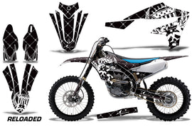 Dirt Bike Decal Graphics Kit MX Sticker Wrap For Yamaha YZ450F 2018+ RELOADED WHITE BLACK-atv motorcycle utv parts accessories gear helmets jackets gloves pantsAll Terrain Depot