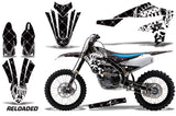 Dirt Bike Decal Graphics Kit MX Sticker Wrap For Yamaha YZ450F 2018+ RELOADED WHITE BLACK