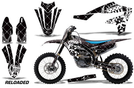 Graphics Kit Decal Sticker Wrap + # Plates For Yamaha YZ450F 2018+ RELOADED WHITE BLACK-atv motorcycle utv parts accessories gear helmets jackets gloves pantsAll Terrain Depot
